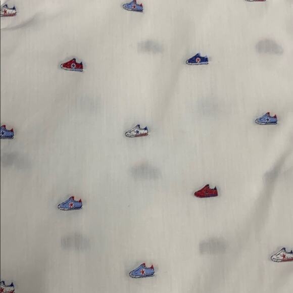 Jared Lang Button Down Embroidered Shoes Top 2XL - Picture 3 of 5